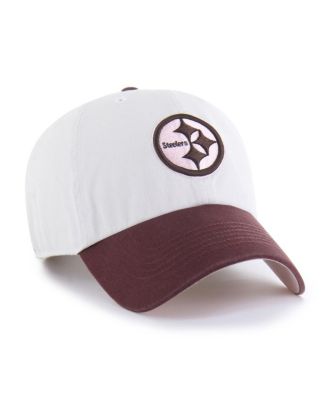  Women's Stone/Burgundy Pittsburgh Steelers Love Letter Clean Up Adjustable Hat