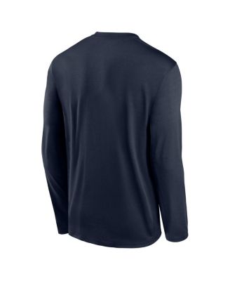 Men's Navy Atlanta Braves Authentic Collection Legend Dri-FIT Long Sleeve T-Shirt