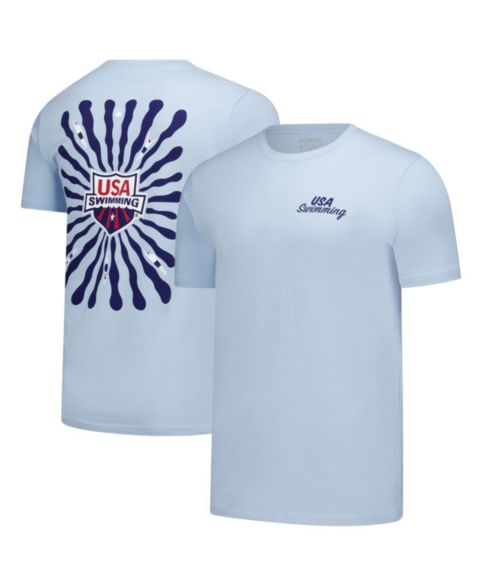 Женская футболка Flomotion Light Blue USA Swimming Swim Meet 2.0