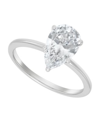 IGI Certified Lab Grown Diamond Solitaire Engagement Ring (2 ct. t.w.) in 14k Yellow and White Gold or 14k White Gold