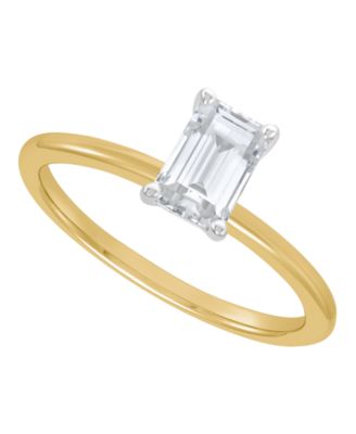IGI Certified Lab Grown Diamond Solitaire Engagement Ring (1 ct. t.w.) in 14k White Gold or 14k Two Tone Gold