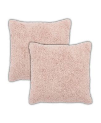 Zephyr Tufted Cotton Throw Pillow Covers, 22"x 22", Set of 2