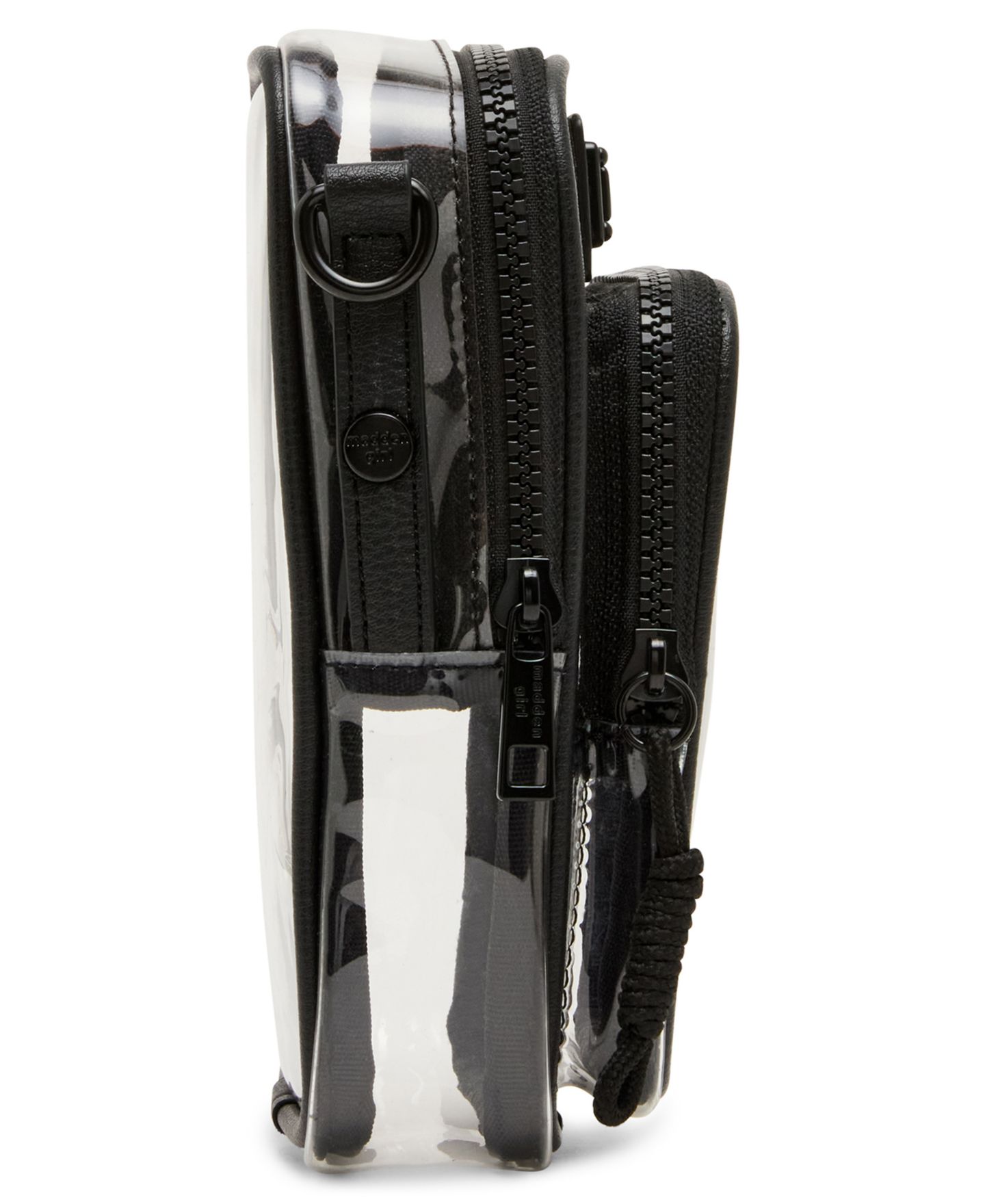Женская сумка Madden Girl Willowv Clear Mini Cellphone Crossbody, цвет: Чёрный — фото 5