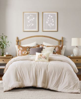 Salara Vintage Floral 7-Pc. Comforter Set, Queen