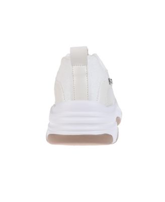 Women's Sneaker with Chunky Outsole and Mixed Material Upper