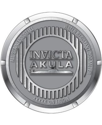 Men's 34730 Akula Quartz 3 Hand Gunmetal Dial Watch