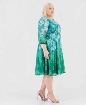 Long Sleeve Plus Size Midi Dresses | Macy's