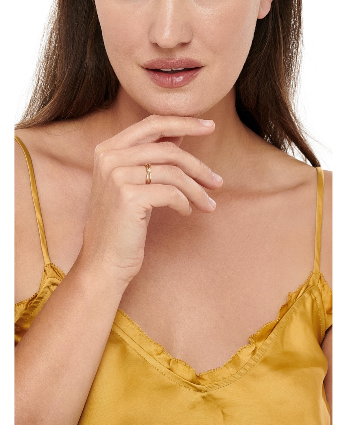 Devata Love Knot Ring 14K Gold, 5, approx. 2.1 grams.