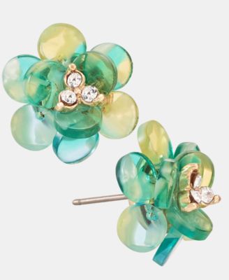 Crystal Flower Stud Earrings