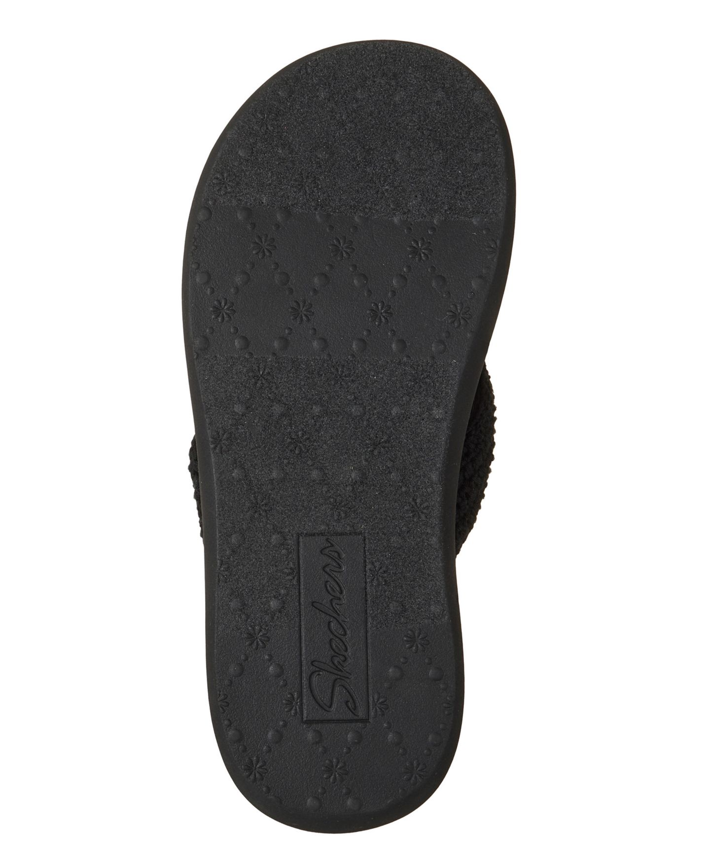 Женские сандалии Skechers Relaxed Fit: Asana Luxe - Valley Chic 2 Flip-Flop Thong, цвет: Чёрный — фото 6