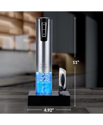 Rechargeable Electric 3-in-1 Wine Bottle Opener Set with Foil Cutter