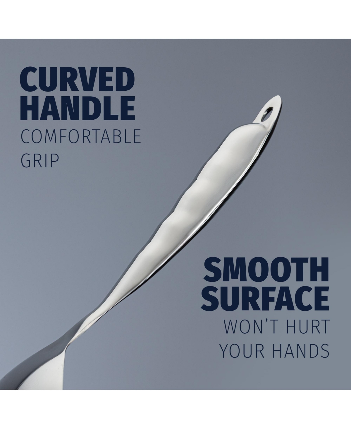 Stainless Steel Multi-Purpose Serving Spoon with Comfort Handle