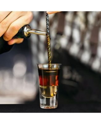 Premium 12 Inch Stainless Steel Cocktail Spoon - Long Attractive Spiral Design for Layering Drinks