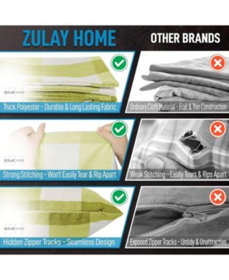 2 Pack Buffalo Plaid Throw Pillow Outdoor & Indoor Covers 18x18 inches