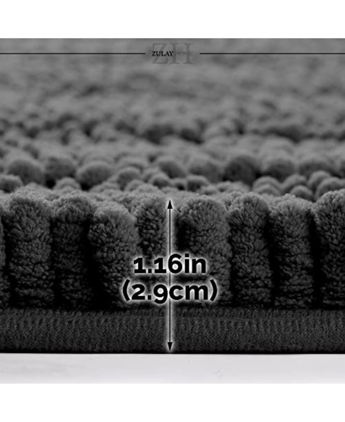 Soft Shaggy Bathroom Rug 47x17 inch