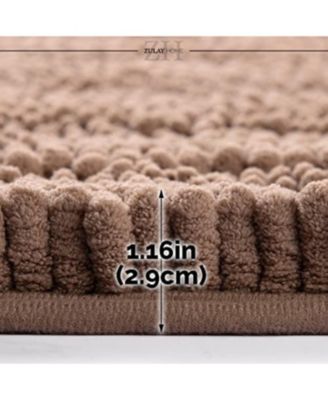 Soft Shaggy Microfiber Ultra Absorbent Bathroom Rug (47"x17")