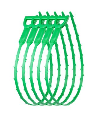 5 Pack 20-Inch Plumbing Snake Drain Clog Remover with Barbed Edges