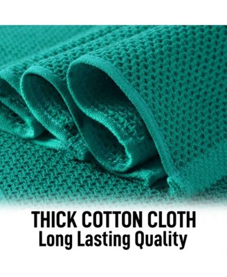 6 Pack 100% Cotton Waffle Weave - 12x12” Super Absorbent Dish Towels for Kitchen