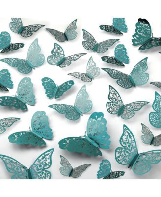 3D Removable DIY Butterfly Wall Decor with 3 Wing Designs (48pcs)