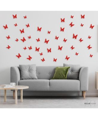 Removable DIY 3D Butterfly Wall Decorations (24pcs with 3 Different Sizes)