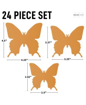 Removable DIY 3D Butterfly Wall Decorations (24pcs with 3 Different Sizes)