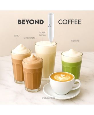 FrothMate Powerful Portable & Compact Milk Frother - No Stand Electric Whisk