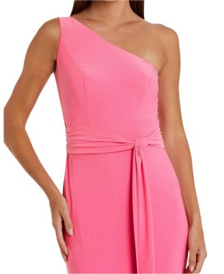Women's Ieena Jersey One Shoulder Belted Trumpet Gown
