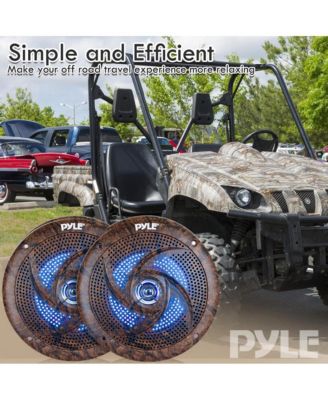 6.5” 70v Ceiling Mount Speakers-Pair of 2-Way Midbass Woofer Speaker Transformer 1” Titanium Dome