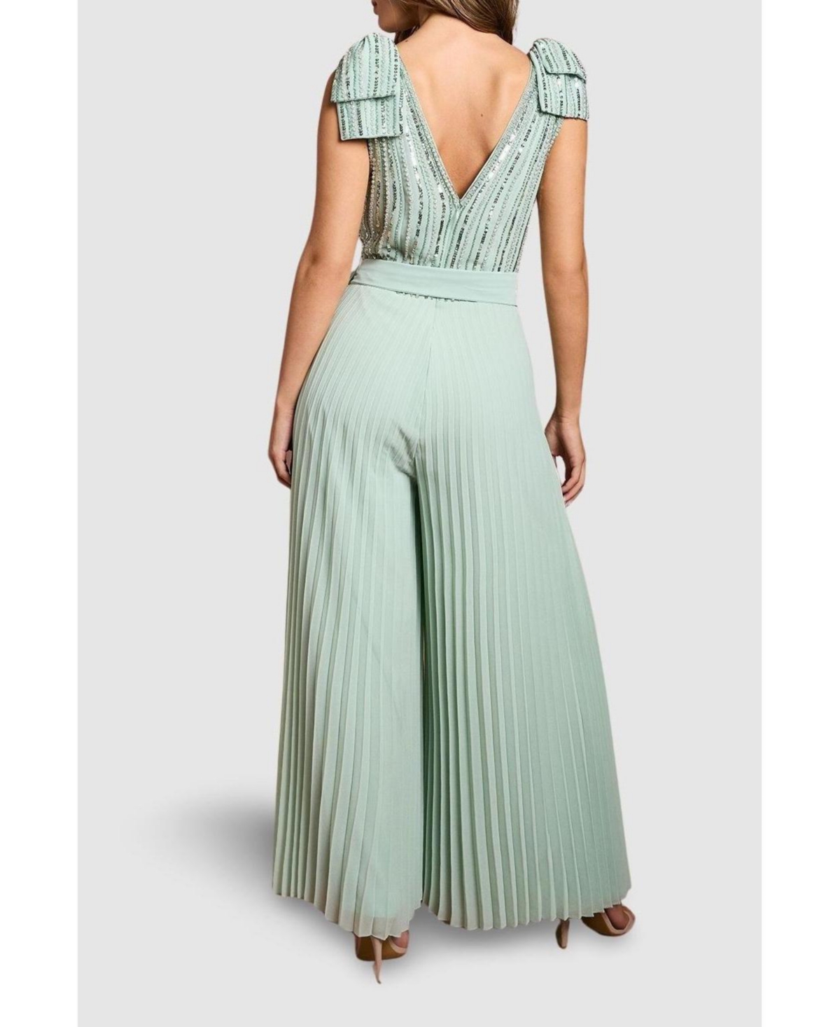 Coast Women's Embellished Bow Shoulder Jumpsuit