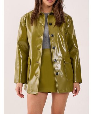 Women's Vinyl High Clean Longline Jacket