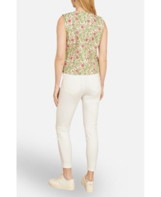 Women's Indian Floral Reversible Quilted Jacket