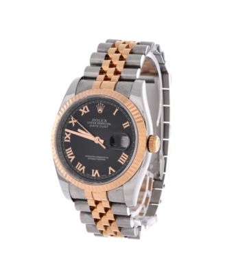 Oyster Perpetual Datejust Automatic Watch in Stainless Steel and Rose Gold 36mm
