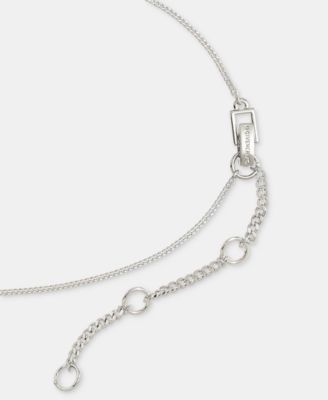 Crystal Statement Lariat Necklace, 16" + 3" extender