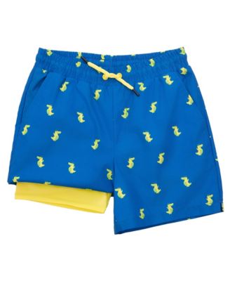 Boys Swim Trunks with Compression Liner UPF 50+