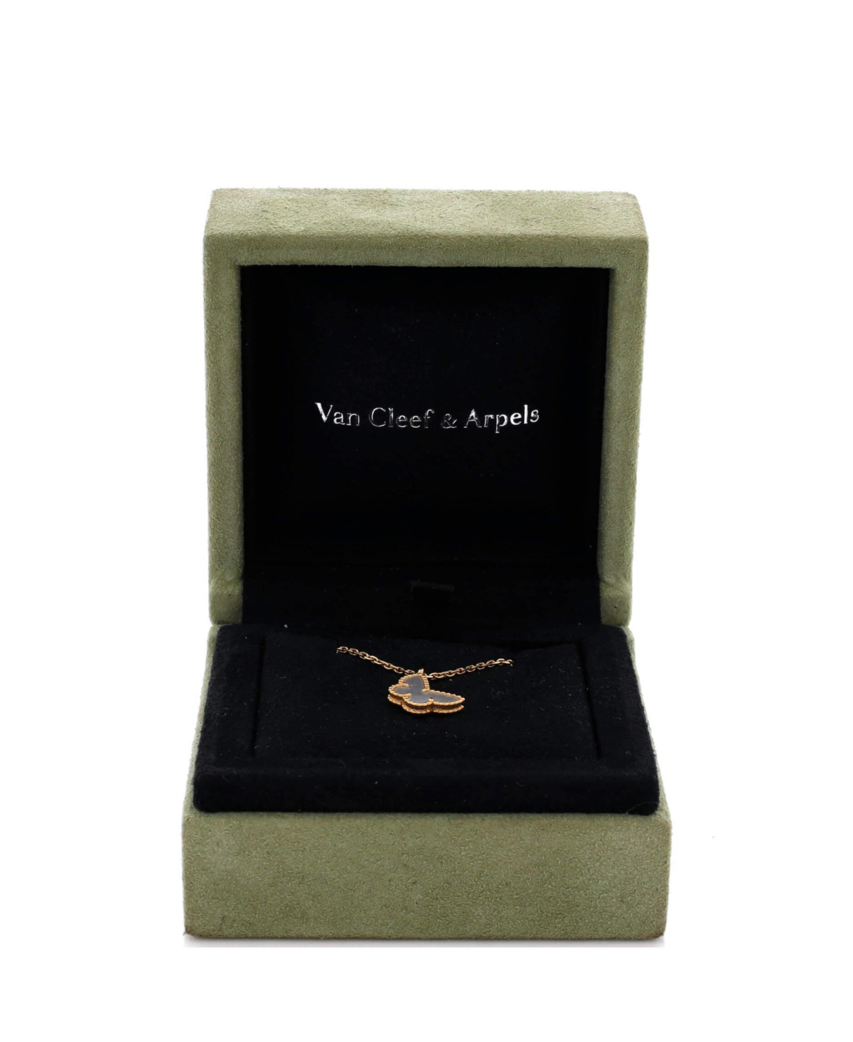 Pre-Owned Van Cleef & Arpels Sweet Alhambra Butterfly Pendant Necklace