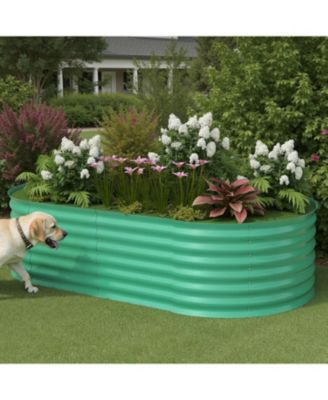 6x3x2 ft Galvanized Metal Raised Garden Bed, 24" Tall Planter Box, Rust-Resistant Outdoor Garden, Patio & Balcony