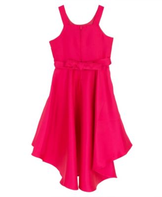 Girls' 7-16 Flower Applique Sleeveless Dress