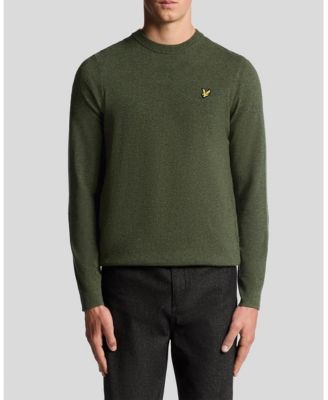 Men's Lambswool Blend Crew Neck Sweater