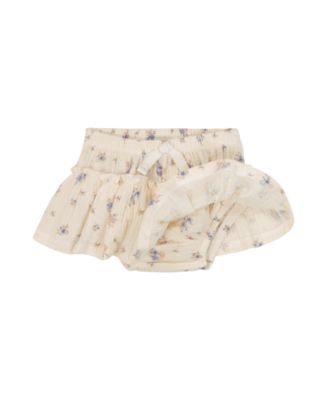 Baby Girls' Chunky Rib T-Shirt and Printed Skort, 2-Piece Set