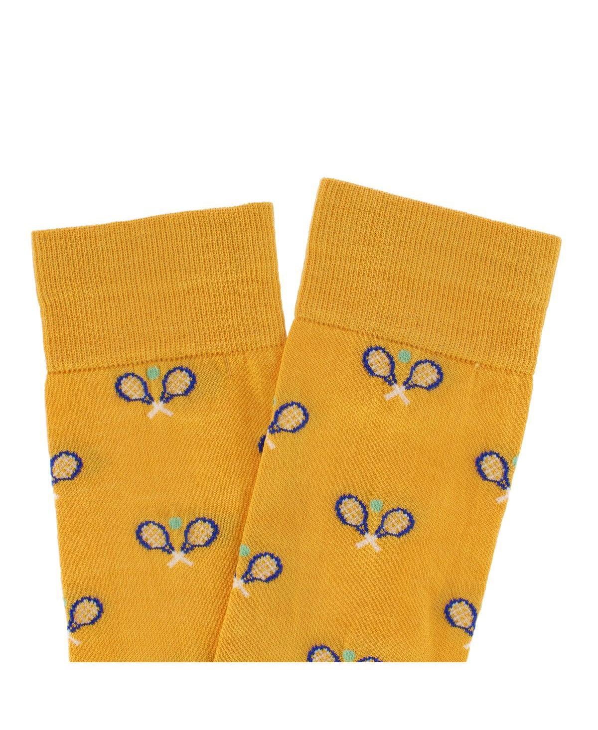 Trafalgar Men's See You at the Club Racquet Ball Over the Calf Novelty Dress Sock (1 Pair)