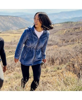 Women's Grid Butter Pile Anorak Jacket