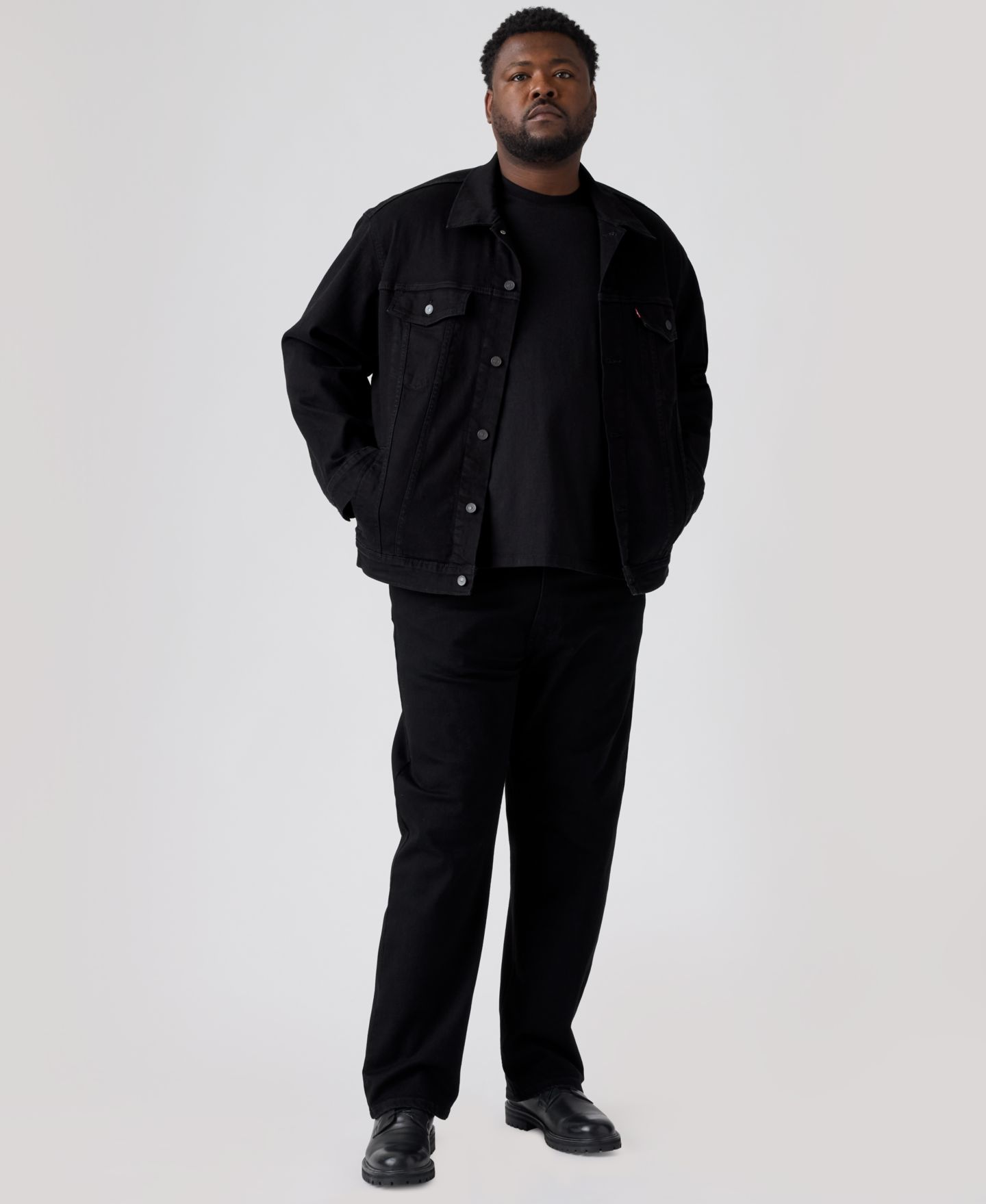 Мужские джинсы Levi's Big & Tall 506 Comfort Jean, цвет: Чёрный — фото 2