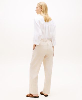 Women's Belted Tapered Pants