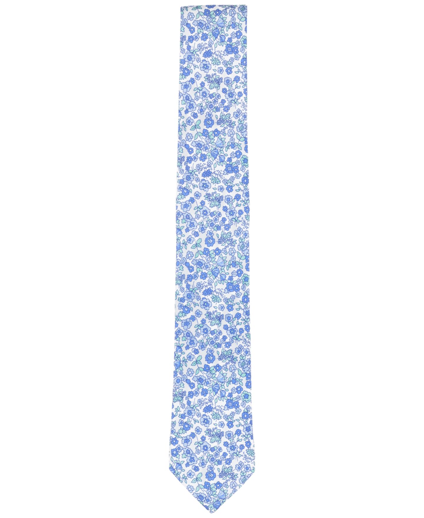 Мужской галстук Bar III Hanford Floral Skinny Tie, цвет: Синий — фото 2