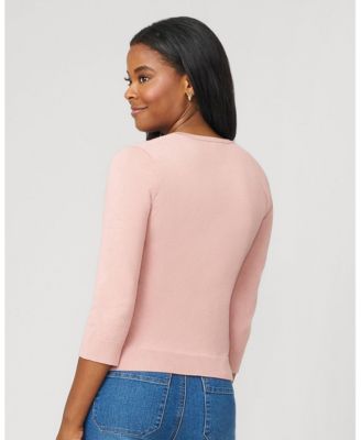 Women's Textured Heart Knit Cardigan