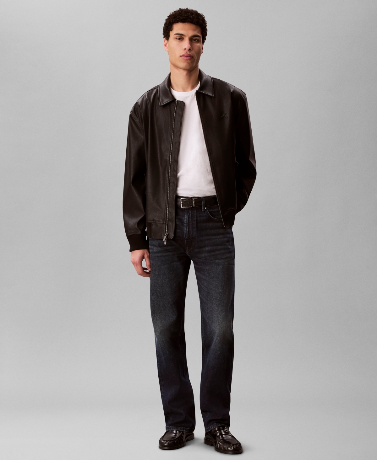 Calvin Klein Men's Straight-Fit Stretch Denim Jeans