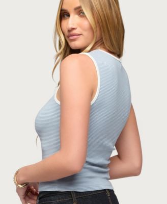 Women's Valentena Striped Square Neck Tank Top