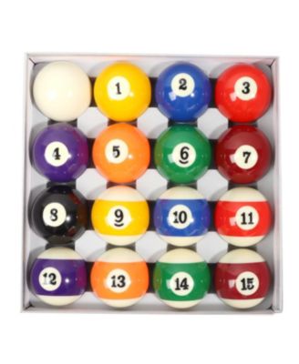 2 1/4-Inch Marble Swirl Professional Regulation Size Billiards Pool Balls Set, Standard 16 Balls Set