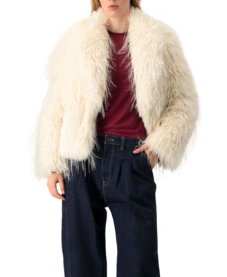 Women's Faux-Fur Plush Teddy Coat