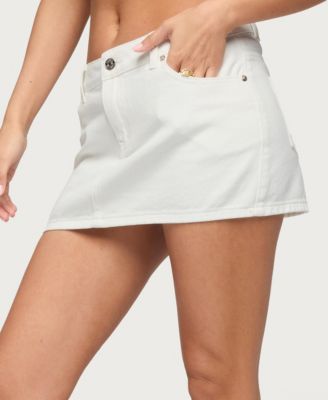 Women's Spencer Low Rise Denim Micro Skirt